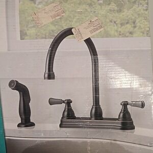 Peerless Kitchen Faucet w/Spray Oil Rubbed Bronze Elmhurst P2865LF-OB